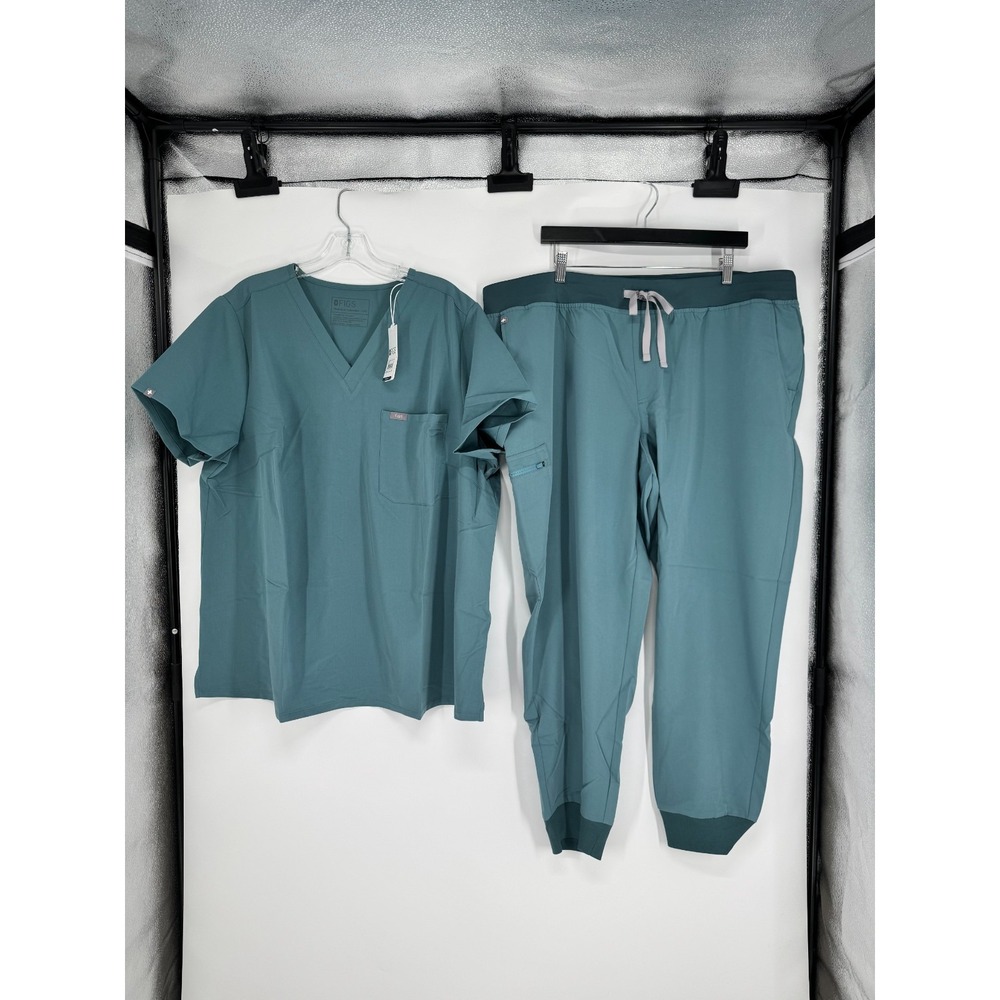 FIGS Scrub Matching Set Womens 4XL Catarina One Pocket Top Zamora Joggers Pants
